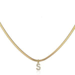 Dainty Initial Necklaces Gold Letter Chokers for Women  Necklace